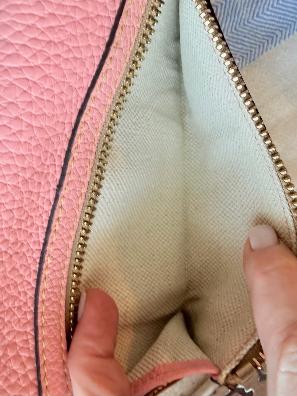 Dooney & Burke EUC Continental Clutch Wallet, Pink Pebbled Leather/British Tan - Picture 6 of 9